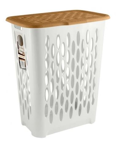 Корзина для белья Keeplex Wood с откидной крышкой 37л 42,2х29х51,5см